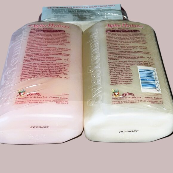 RARE St. Ives Swiss Formula Shampoo & Conditoner Alpha Hydoxy Vintage 1980s New - Picture 9 of 10